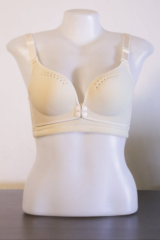 Ultra-Breathable Comfort Wireless Everyday Bra Skin