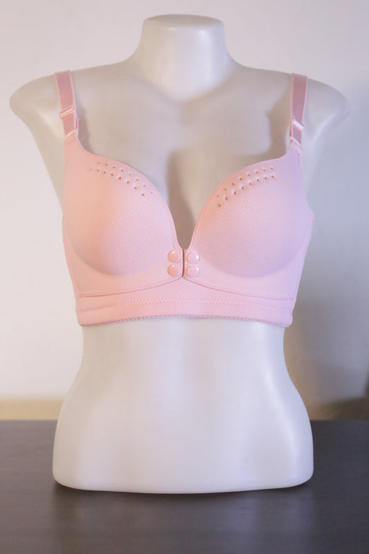 Ultra-Breathable Comfort Wireless Everyday Bra Pink